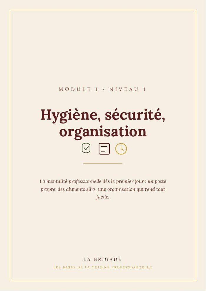 Guide Hygiène, sécurité et organisation