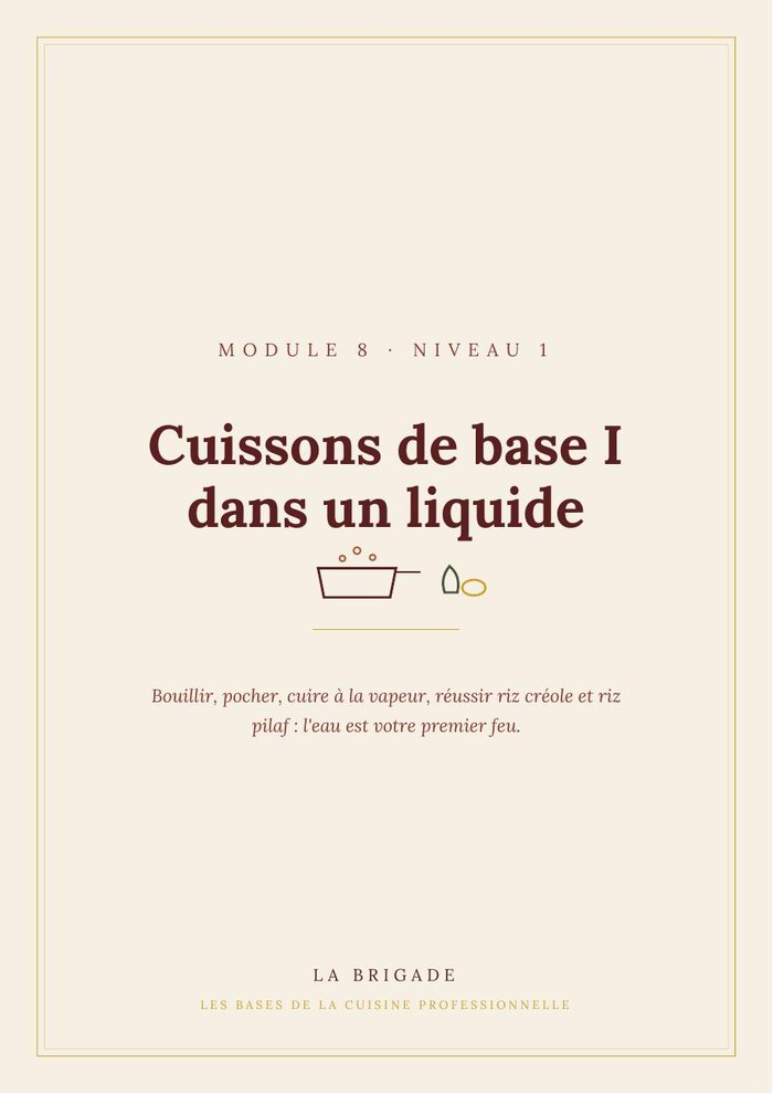Guide Cuissons dans un liquide