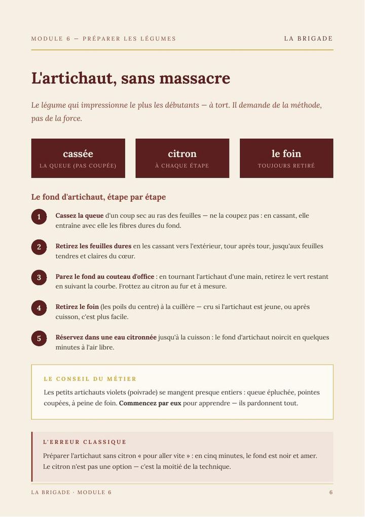L'artichaut, sans massacre