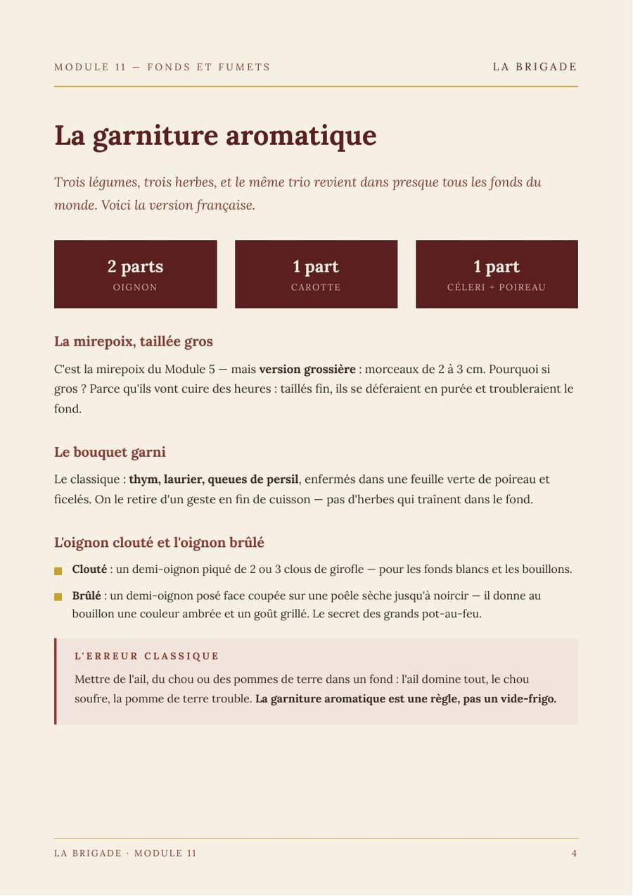 La garniture aromatique