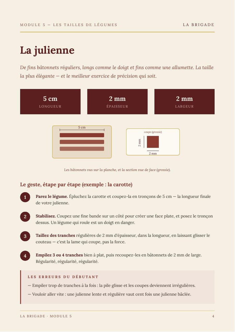 La julienne