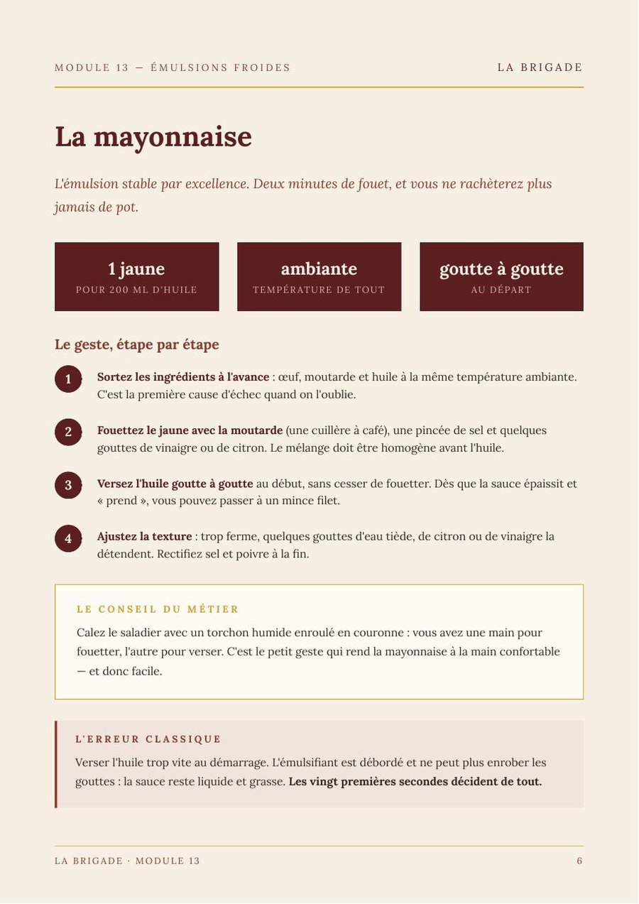 La mayonnaise