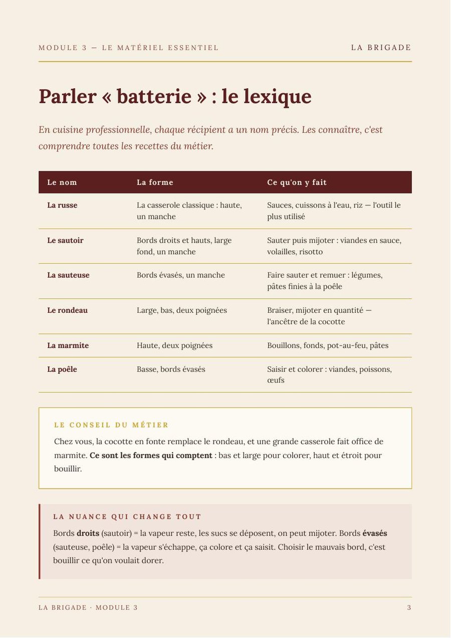 Parler « batterie » : le lexique